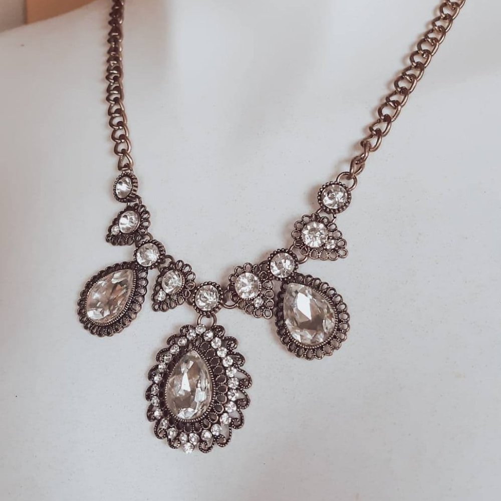 Aldo Faux Diamond Necklace - Costume Jewelry